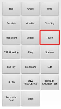 samsung diagnostic test menu