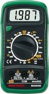 Mastech MAS830L Digital Multimeter used by technicians, electricians and mechanics