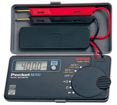 Sanwa PM7A Pocket Digital Multimeter can be used for precision work by field technicians