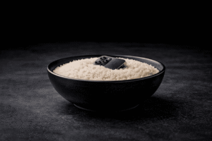 wet cell phone immersed in rice bowl to repair it