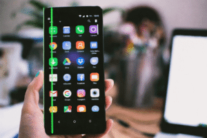 green lines appearing sometimes on phone screen after software updates