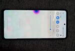 pink and blue colour spot appearing on a smartphone screen